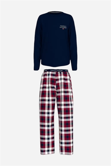 Tommy Hilfiger Pyjamas Rak Set - Desert Sky / Heritage Plaid Rouge